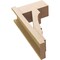 Ekena Millwork 8-in W x 16-in D x 28-in H Balboa Block Rough Cedar Woodgrain TimberThane Outlooker, Primed Tan OUTUR080X16X28BOA44RCPR - alternate 5